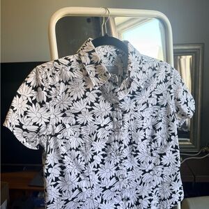 Elegant Floral Button Down Shirt